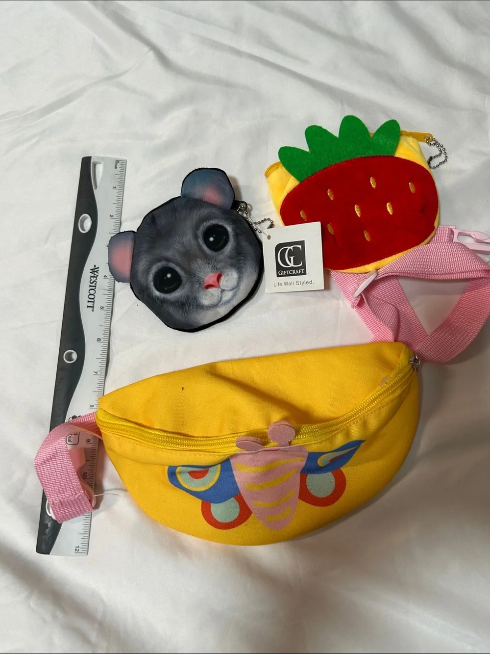 Butterfly Fanny pack and 2 coin purses